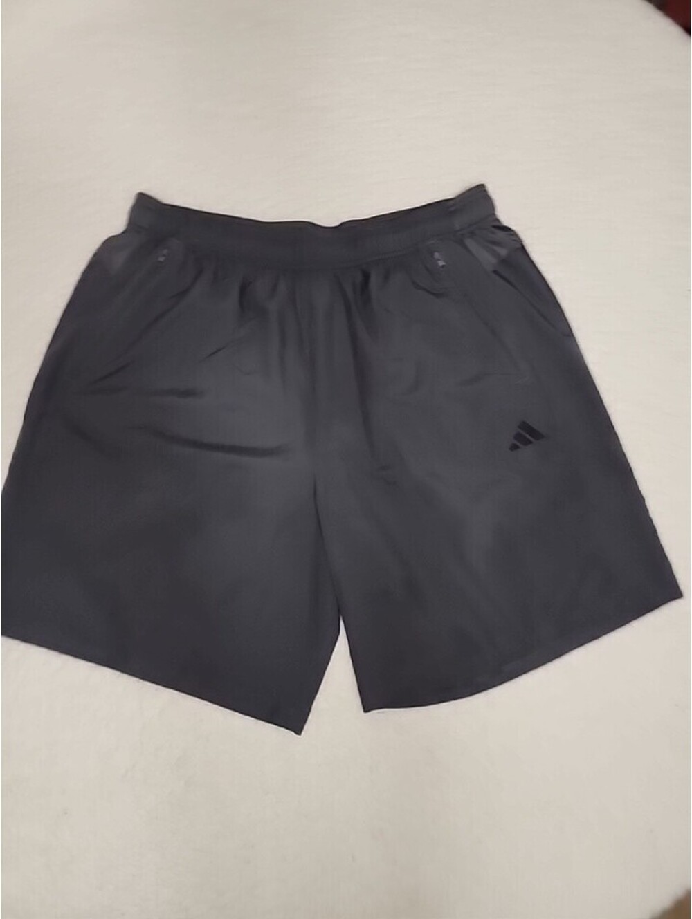 Adidas Trading Shorts 2X-Large Mens Grey 9” Inseam Regular Fit Zip Pocket